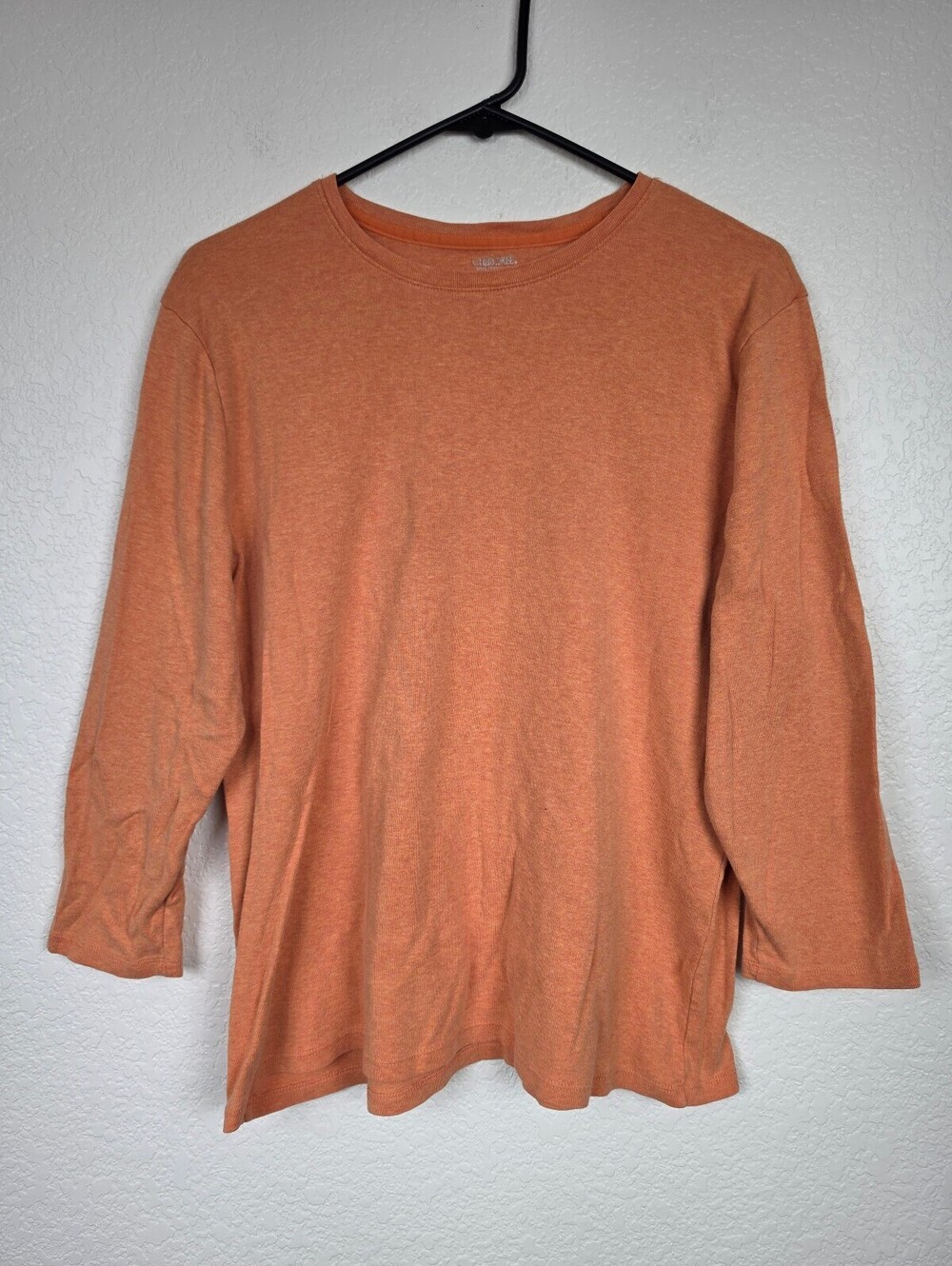 Cherokee Orange Long Sleeve Crew Neck Shirt Size XL